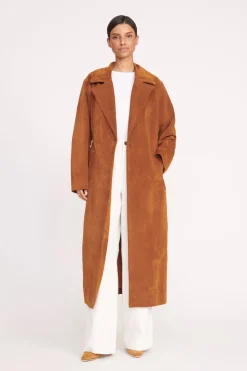 STAUD HOLDEN COAT   TAN New