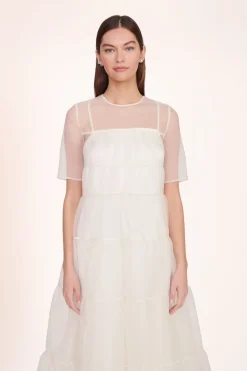 STAUD HYACINTH DRESS   WHITE Hot