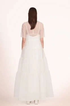 STAUD HYACINTH DRESS   WHITE Hot