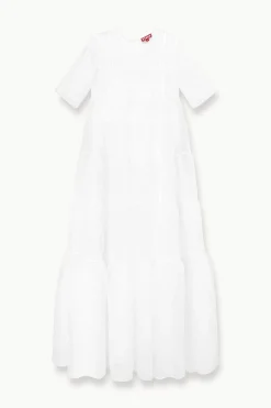 STAUD HYACINTH DRESS   WHITE Hot