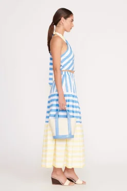 STAUD IDALINO SKIRT  BUTTERCUP SEASHORE STRIPE BUTTERCUPSEASHORESTRIPE New