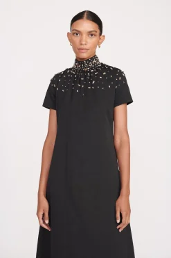 STAUD ILANA DRESS  BLACK SILVER BLACKSILVER Online