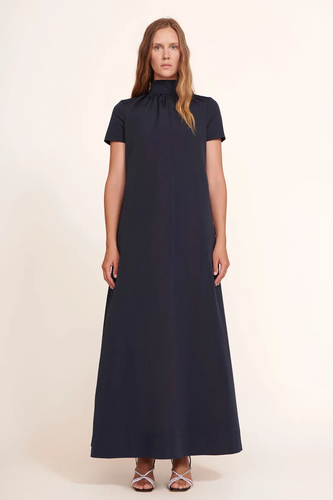 STAUD ILANA DRESS NAVY