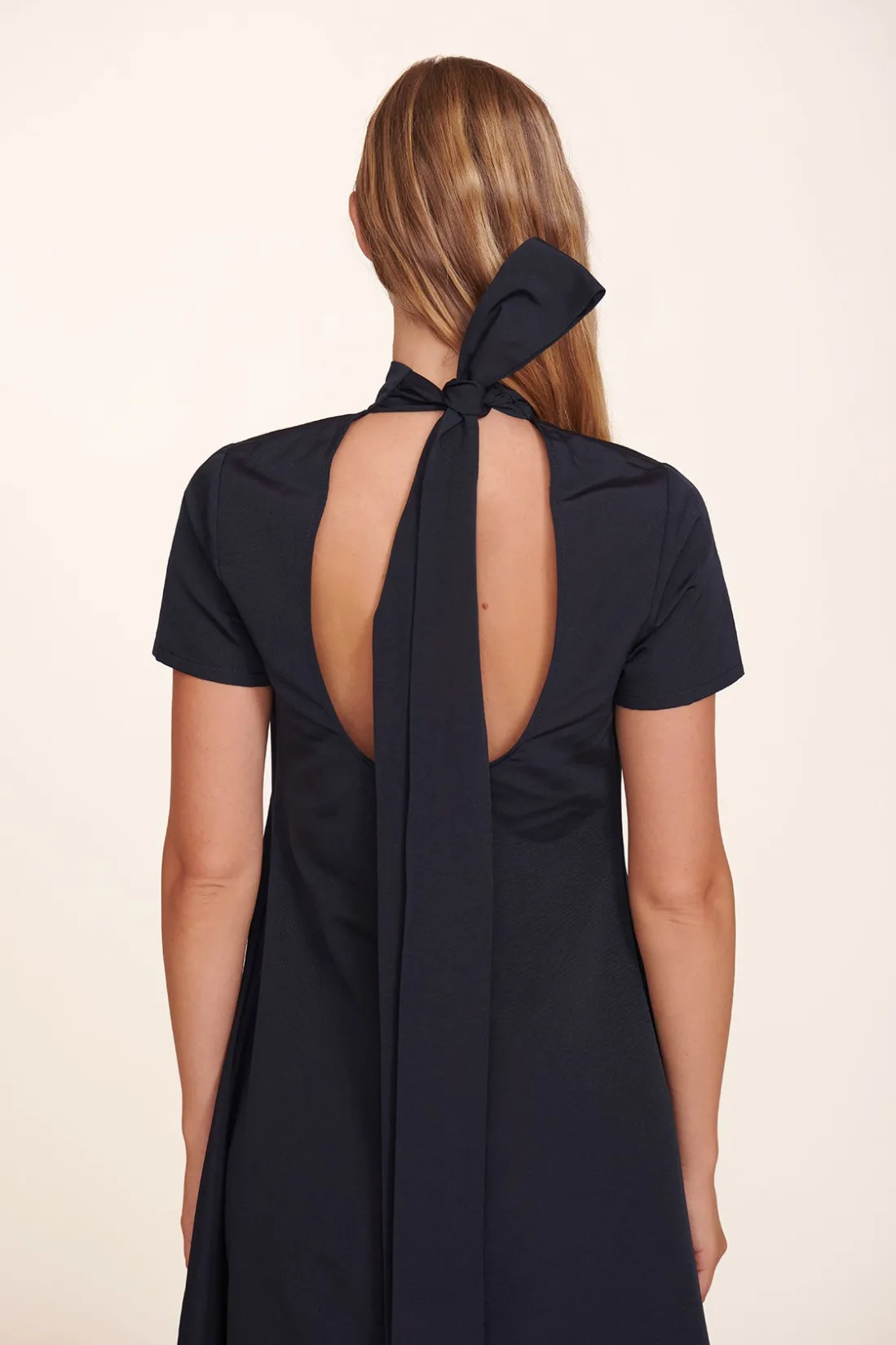 STAUD ILANA DRESS NAVY