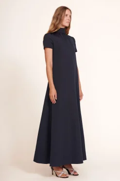 STAUD ILANA DRESS NAVY
