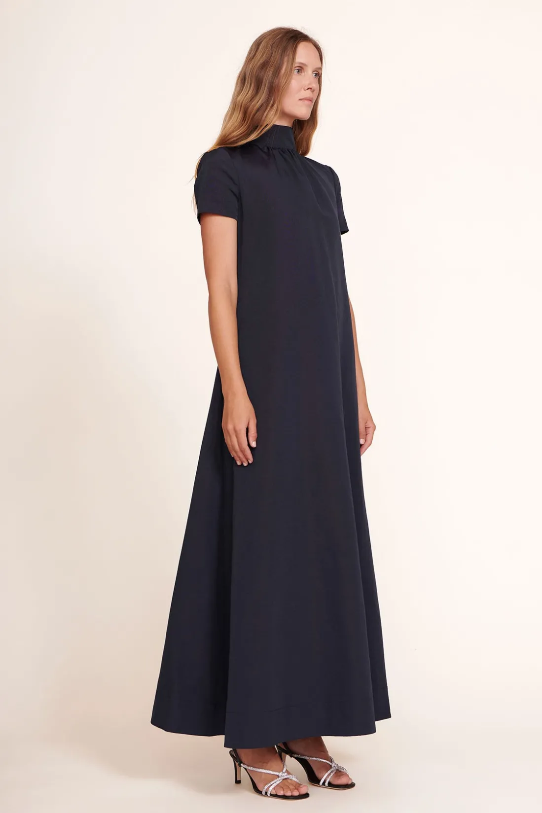 STAUD ILANA DRESS NAVY
