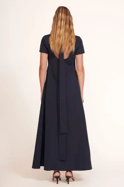 STAUD ILANA DRESS NAVY