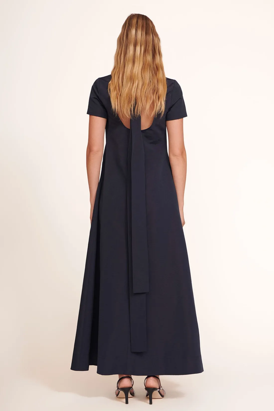 STAUD ILANA DRESS NAVY