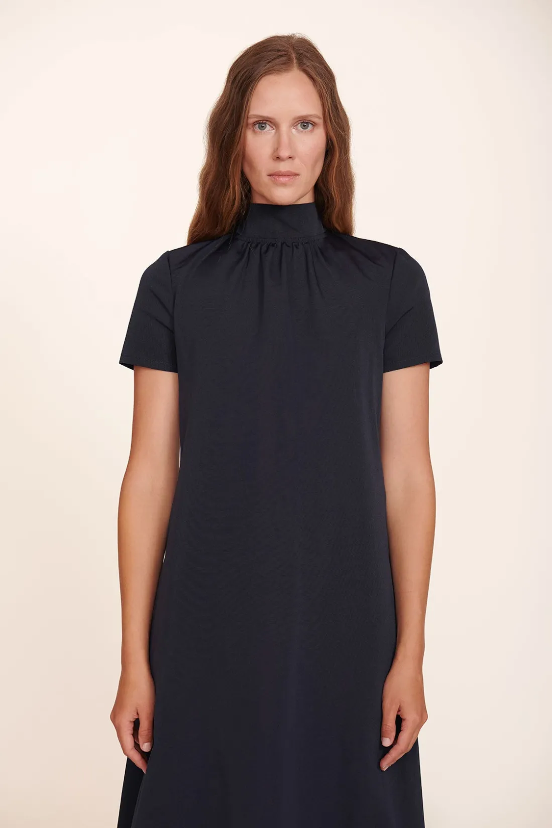 STAUD ILANA DRESS NAVY