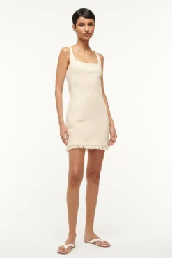 STAUD ISABELA DRESS   IVORY Clearance