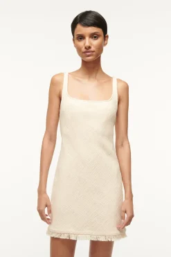STAUD ISABELA DRESS   IVORY Clearance
