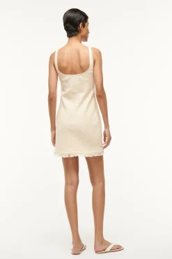 STAUD ISABELA DRESS   IVORY Clearance