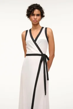 STAUD ISCHIA COVERUP DRESS  WHITE BLACK WHITEBLACK Discount