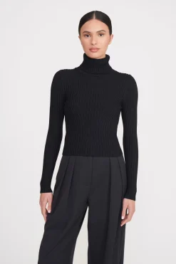 STAUD JACE TOP   BLACK Outlet