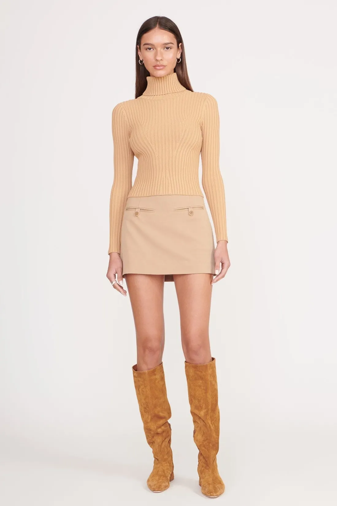 STAUD JACE TOP CAMEL