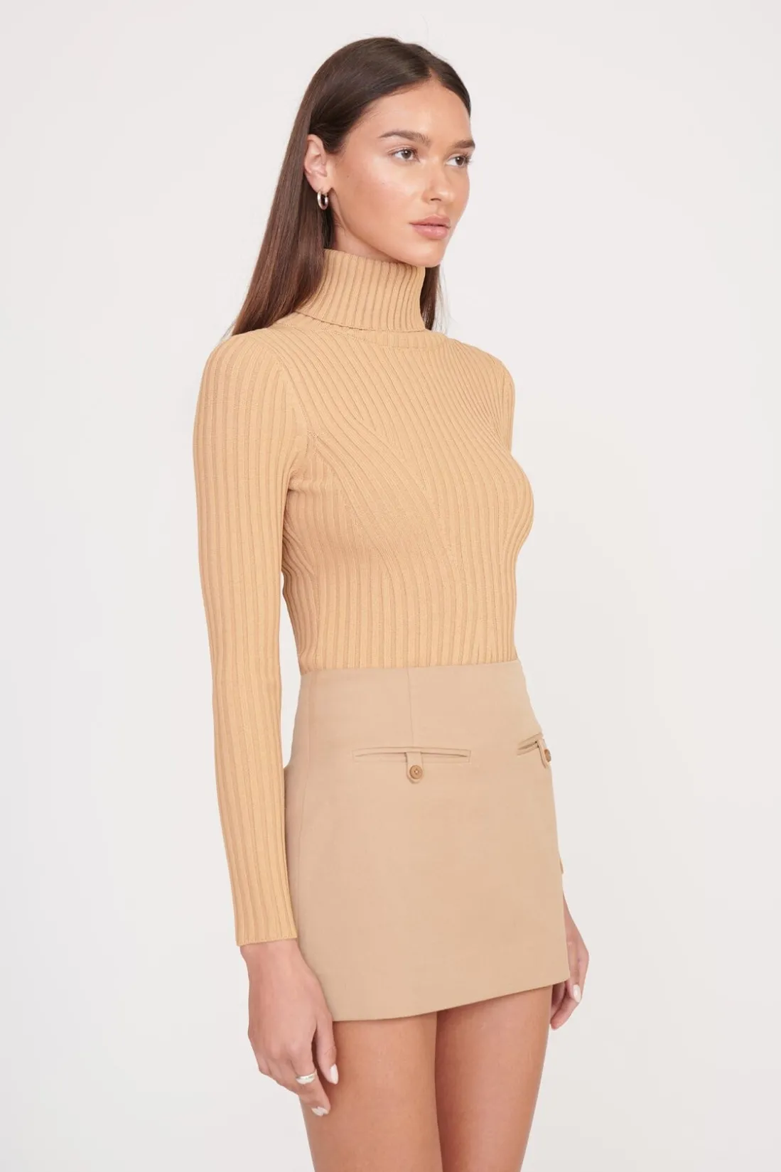 STAUD JACE TOP CAMEL