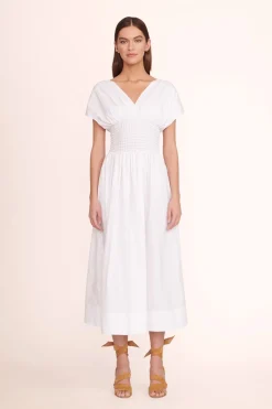 STAUD JACKSON DRESS   WHITE Online