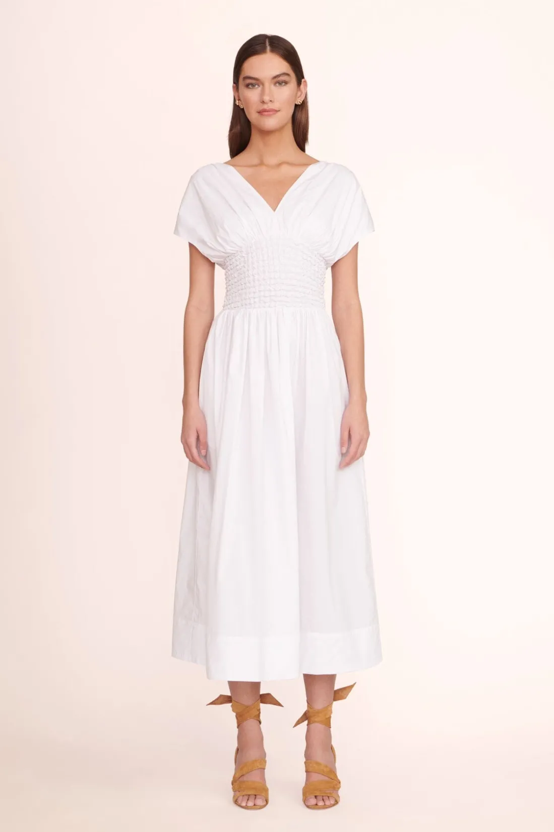 STAUD JACKSON DRESS WHITE Online