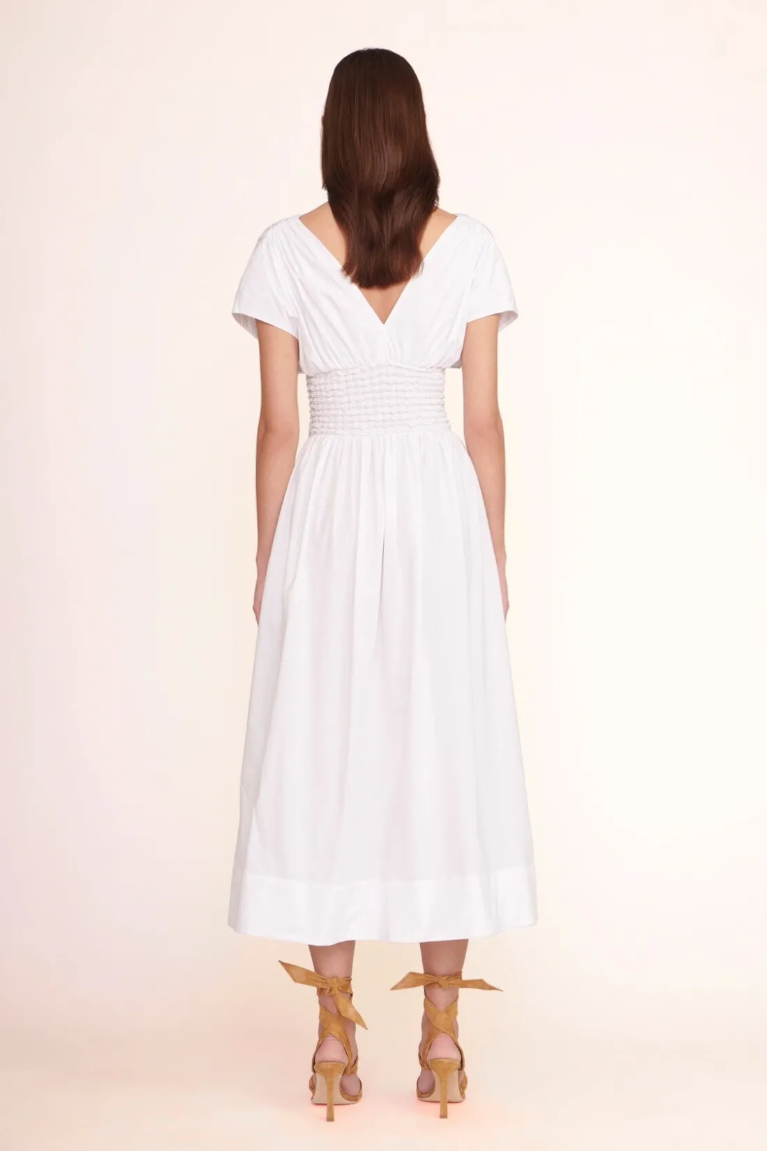 STAUD JACKSON DRESS WHITE Online