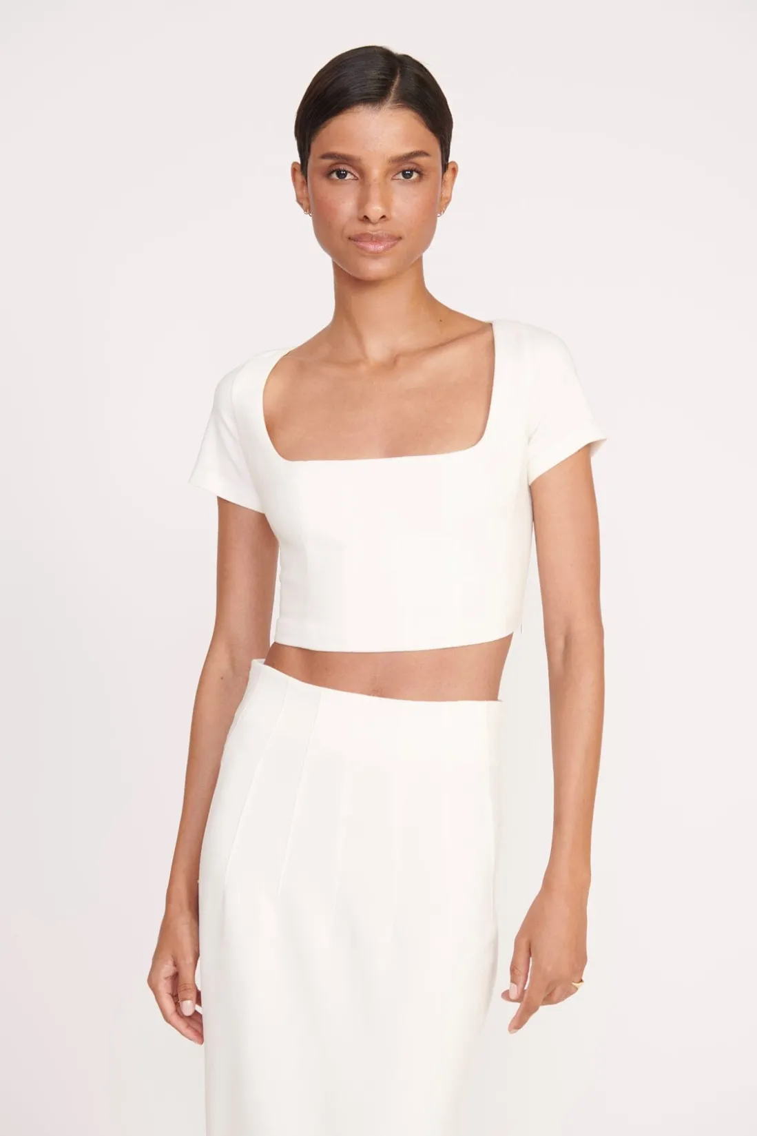 STAUD JEREMIAH SKIRT IVORY Outlet