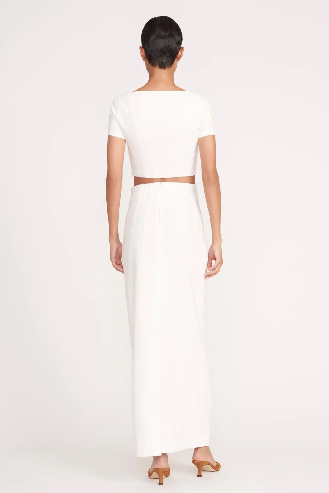 STAUD JEREMIAH SKIRT IVORY Outlet