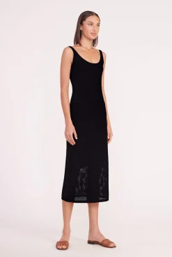 STAUD JESSICA COVERUP DRESS   BLACK Discount