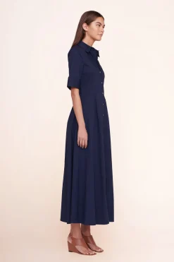 STAUD JOAN MAXI DRESS NAVY Discount