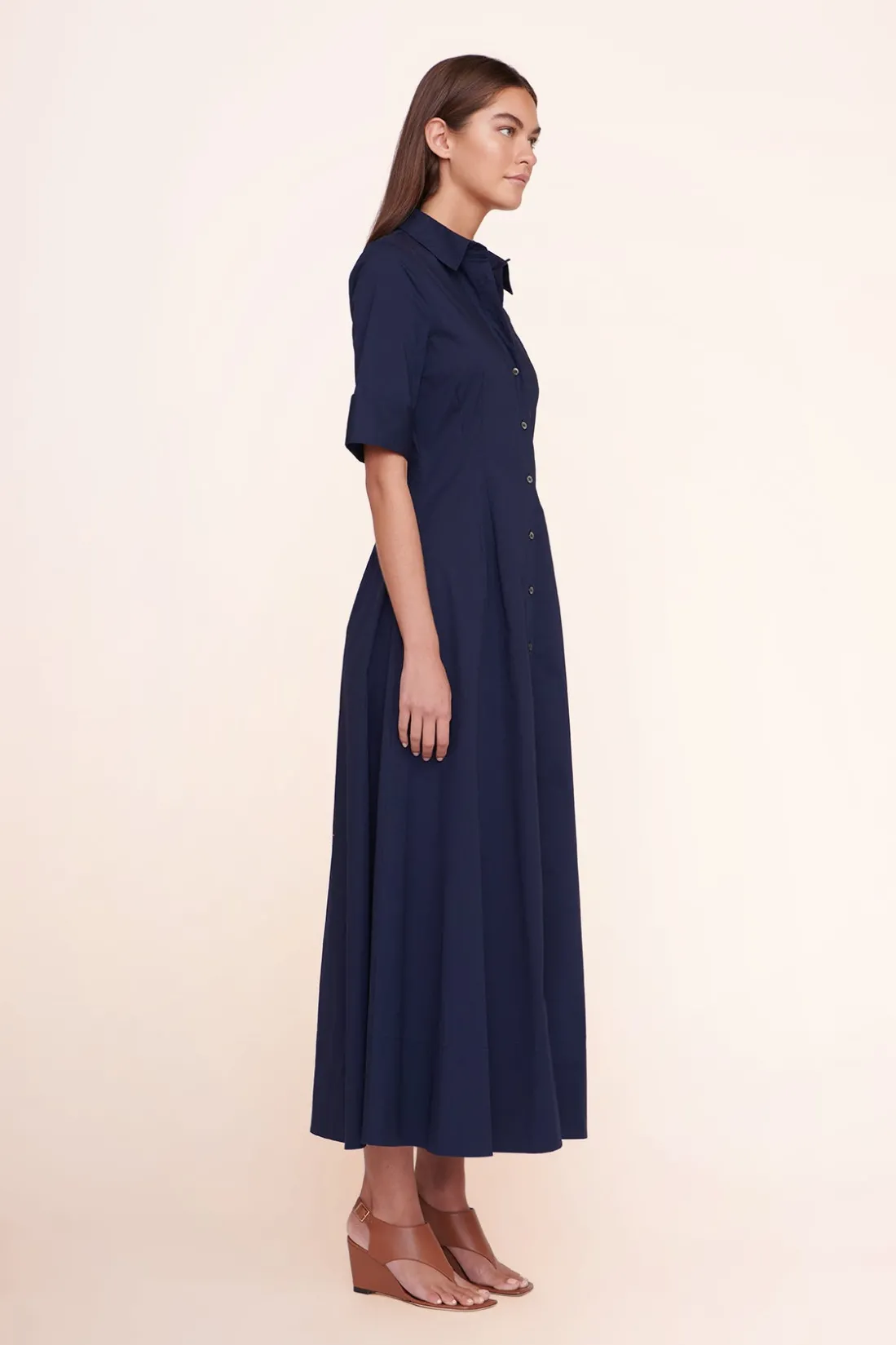 STAUD JOAN MAXI DRESS NAVY Discount