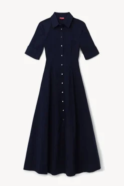 STAUD JOAN MAXI DRESS NAVY Discount