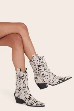STAUD JUNE BOOT  BLACK WHITE HAIRCALF BLACKWHITEHAIRCALF Outlet