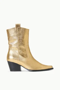 STAUD JUNE BOOT   GOLD Discount