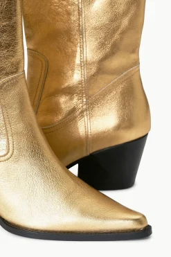 STAUD JUNE BOOT   GOLD Discount