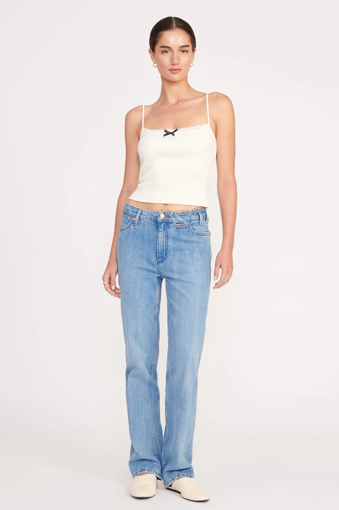STAUD KAMALI TOP IVORY Sale