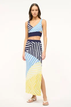 STAUD KARINA SKIRT  MOSAIC MULTI MOSAICMULTI
