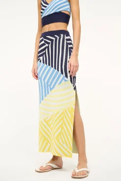 STAUD KARINA SKIRT  MOSAIC MULTI MOSAICMULTI