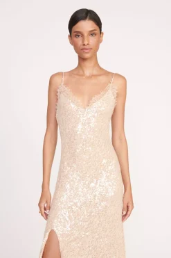 STAUD KEZIA DRESS   BEIGE Hot