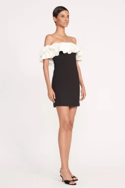 STAUD KIARA DRESS BLACK IVORY BLACKIVORY Online