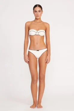 STAUD KIT BIKINI BOTTOM  IVORY BLACK IVORYBLACK Hot
