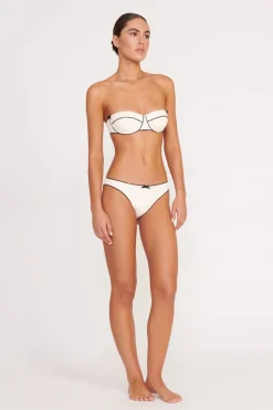 STAUD KIT BIKINI BOTTOM  IVORY BLACK IVORYBLACK Hot