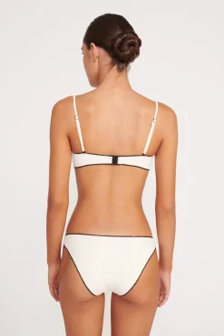 STAUD KIT BIKINI BOTTOM  IVORY BLACK IVORYBLACK Hot