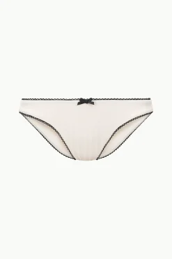 STAUD KIT BIKINI BOTTOM  IVORY BLACK IVORYBLACK Hot