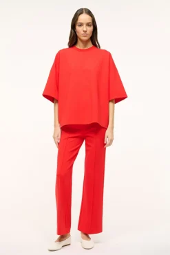 STAUD KNACK PANT RED ROSE REDROSE Hot