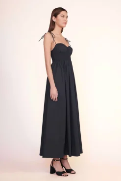 STAUD LANDRY DRESS   BLACK New
