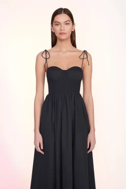 STAUD LANDRY DRESS   BLACK New