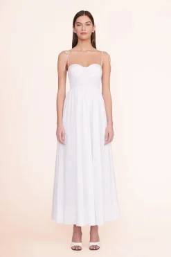 STAUD LANDRY DRESS WHITE Outlet