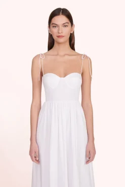 STAUD LANDRY DRESS WHITE Outlet