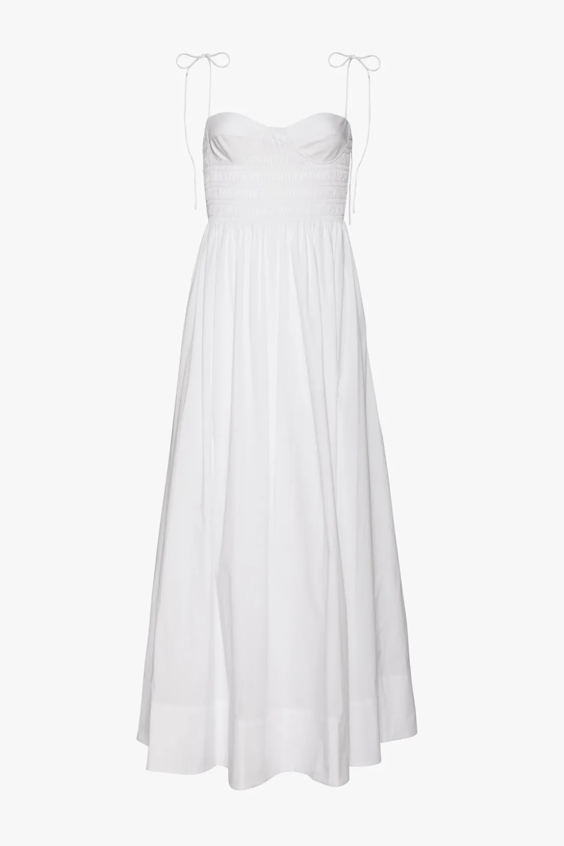 STAUD LANDRY DRESS WHITE Outlet