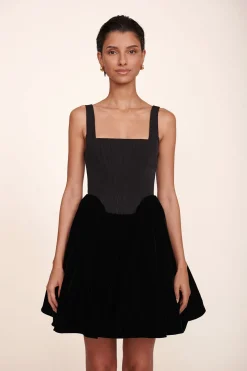 STAUD LANDSCAPE DRESS   BLACK Outlet