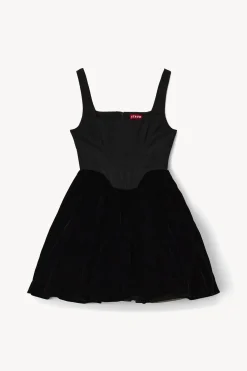 STAUD LANDSCAPE DRESS   BLACK Outlet