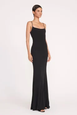 STAUD LAUREN DRESS   BLACK Best